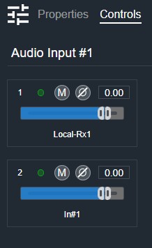 Individual Input Source Controls Individual Input Source Controls