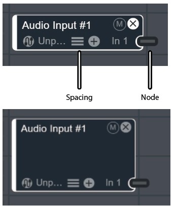 Input Module Row Spacing Input Module Row Spacing