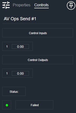 AV Ops Send Controls