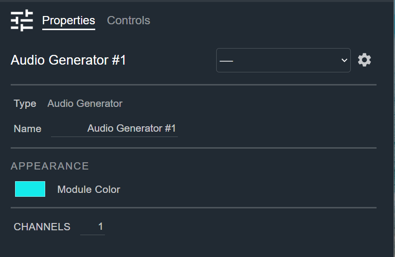 Audio Generator Properties