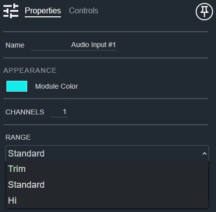 Audio Input Properties