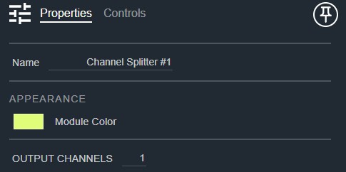Channel Splitter Properties