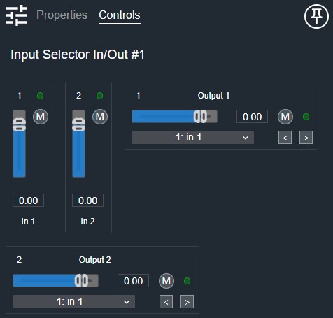 Input Selector In Out Controls