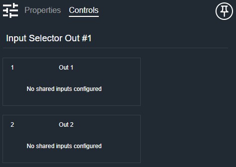 Input Selector Out Controls