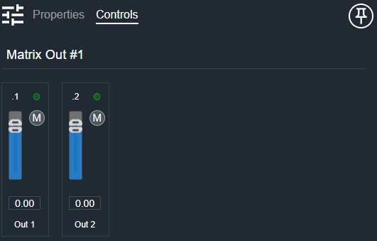 Matrix Out Controls