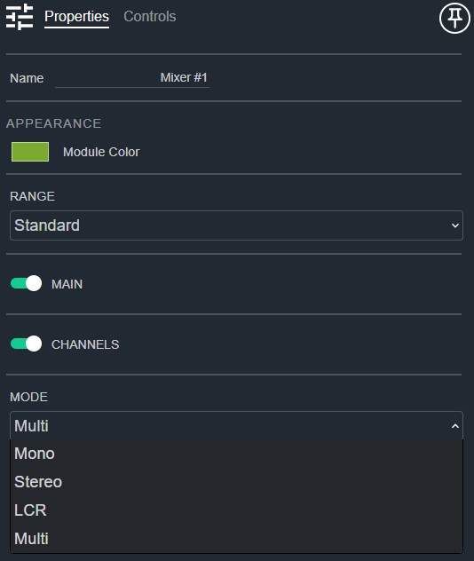 Mixer Properties