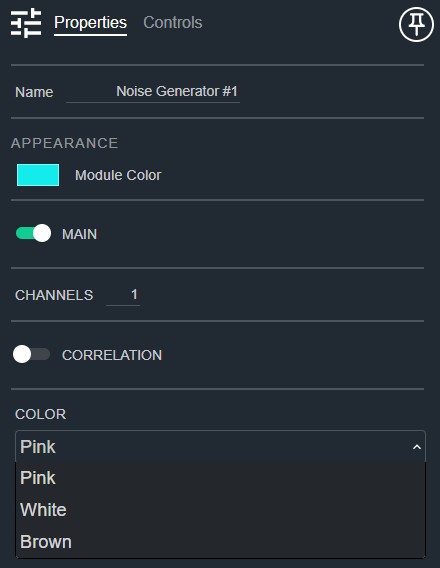 Noise Generator Properties