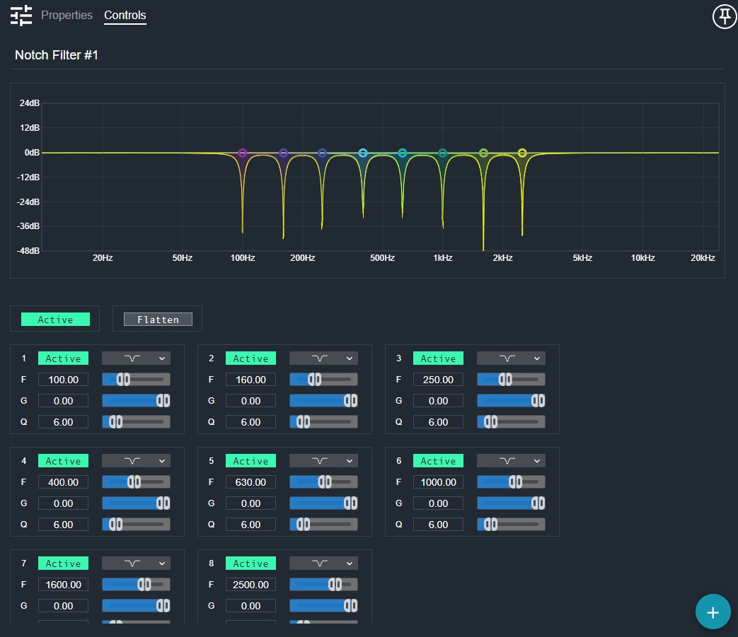 Notch Filter Controls