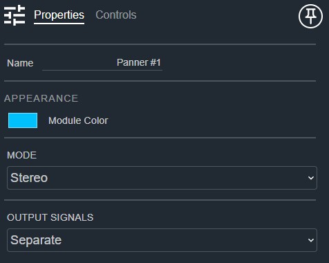 Panner Properties