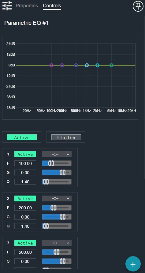 Parametric EQ Controls
