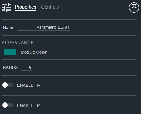 Parametric EQ Properties
