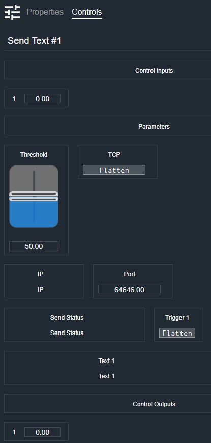 Send Text Controls