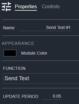 Send Text Properties