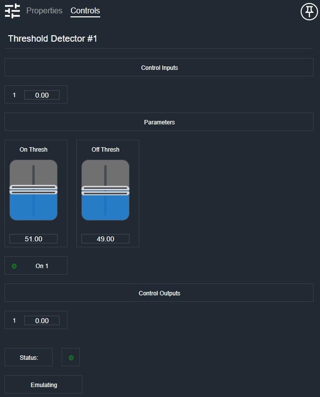 Threshold Detector Controls
