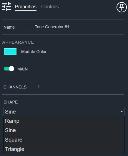 Tone Generator Properties