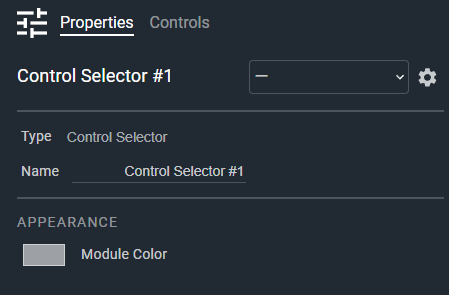 Control Selector Properties