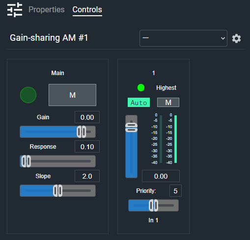 Gain SharingControls